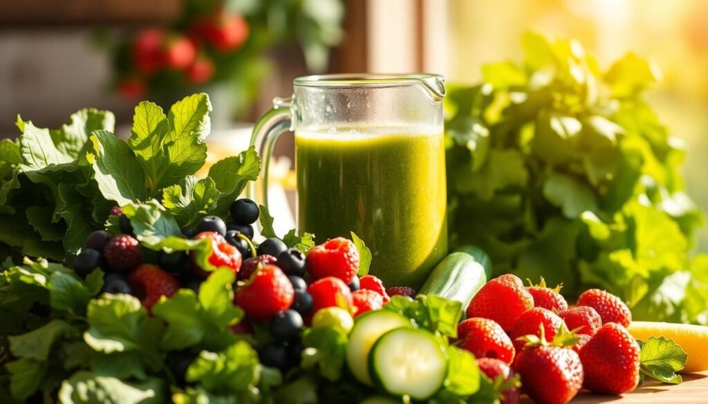 Green Healthy Smoothies Summer Refreshments