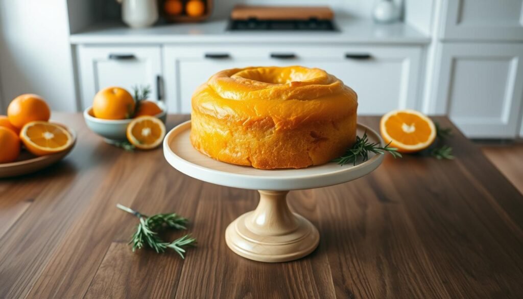Homemade Whole Orange Cake Storage