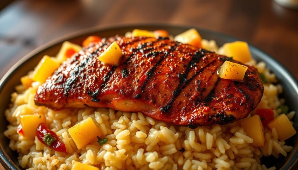 Jerk Chicken Pineapple Bowl