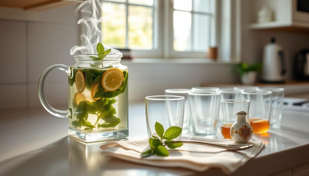 Mint Tea Punch Preparation Steps