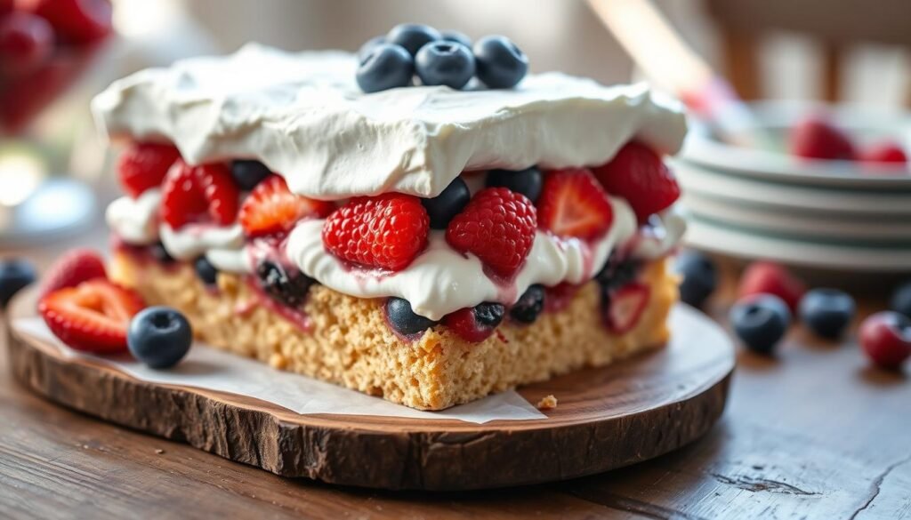 Summer Berry Icebox Cake Dessert