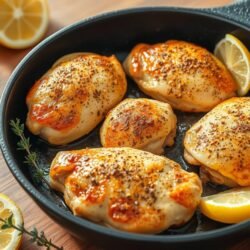 lemon pepper chicken skillet
