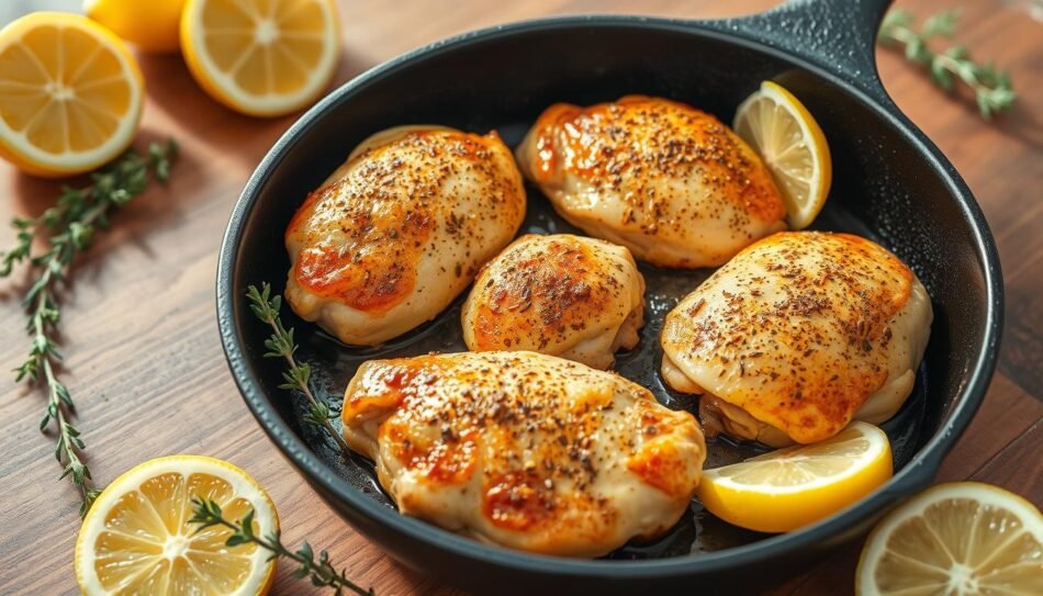 lemon pepper chicken skillet